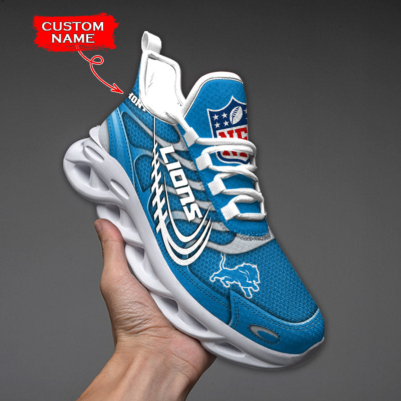 Ideafootwear Detroit Lions NFL Max Soul Shoes Sneakers For Men And Women