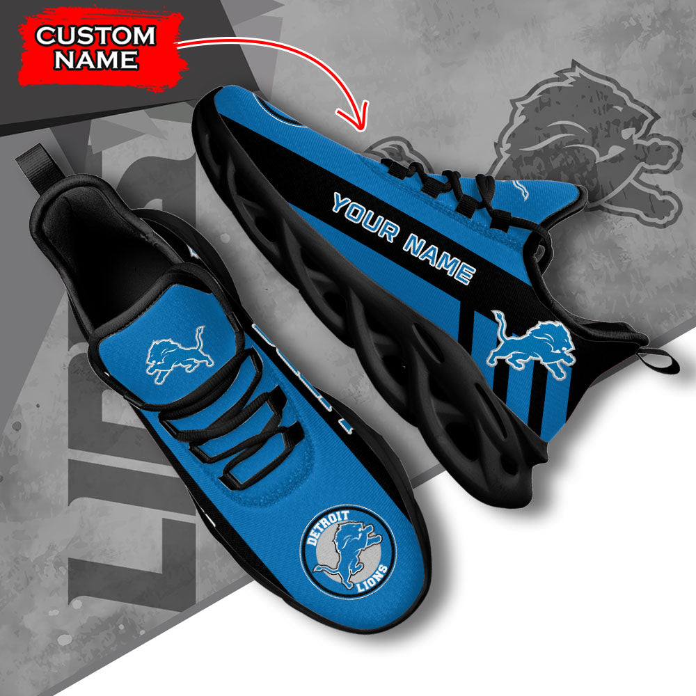 Ideafootwear Detroit Lions NFL Max Soul Shoes Sneakers For Men And Women
