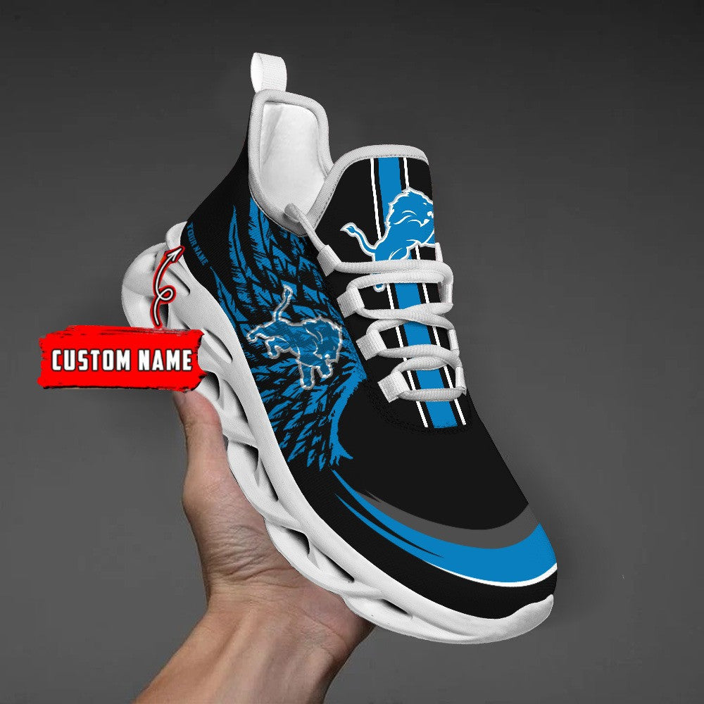 Ideafootwear Detroit Lions NFL Max Soul Shoes Sneakers For Men And Women