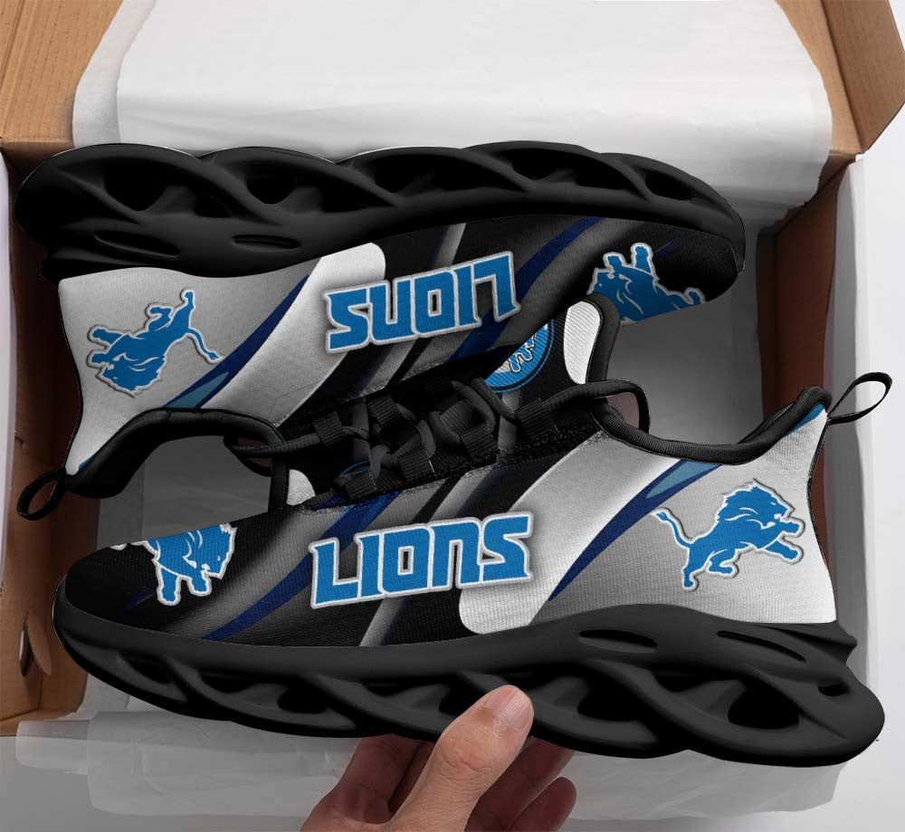Ideafootwear Detroit Lions NFL Max Soul Shoes Sneakers For Men And Women