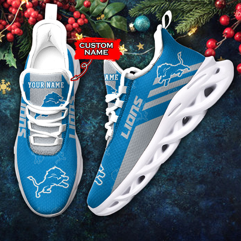 Ideafootwear Detroit Lions NFL Max Soul Shoes Sneakers For Men And Women