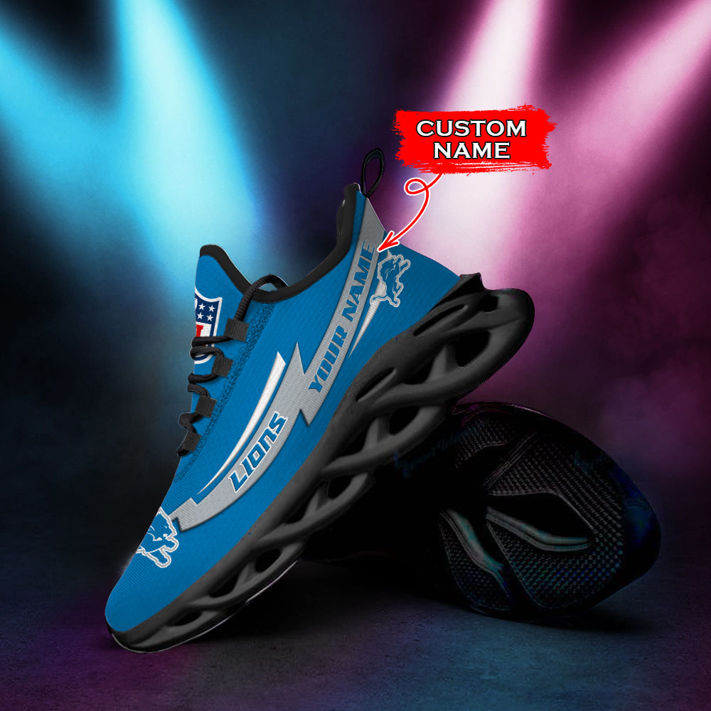 Ideafootwear Detroit Lions NFL Max Soul Shoes Sneakers For Men And Women