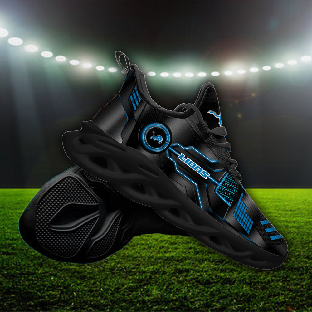 Ideafootwear Detroit Lions NFL Max Soul Shoes Sneakers For Men And Women