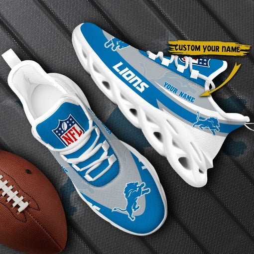 Ideafootwear Detroit Lions NFL Max Soul Shoes Sneakers For Men And Women
