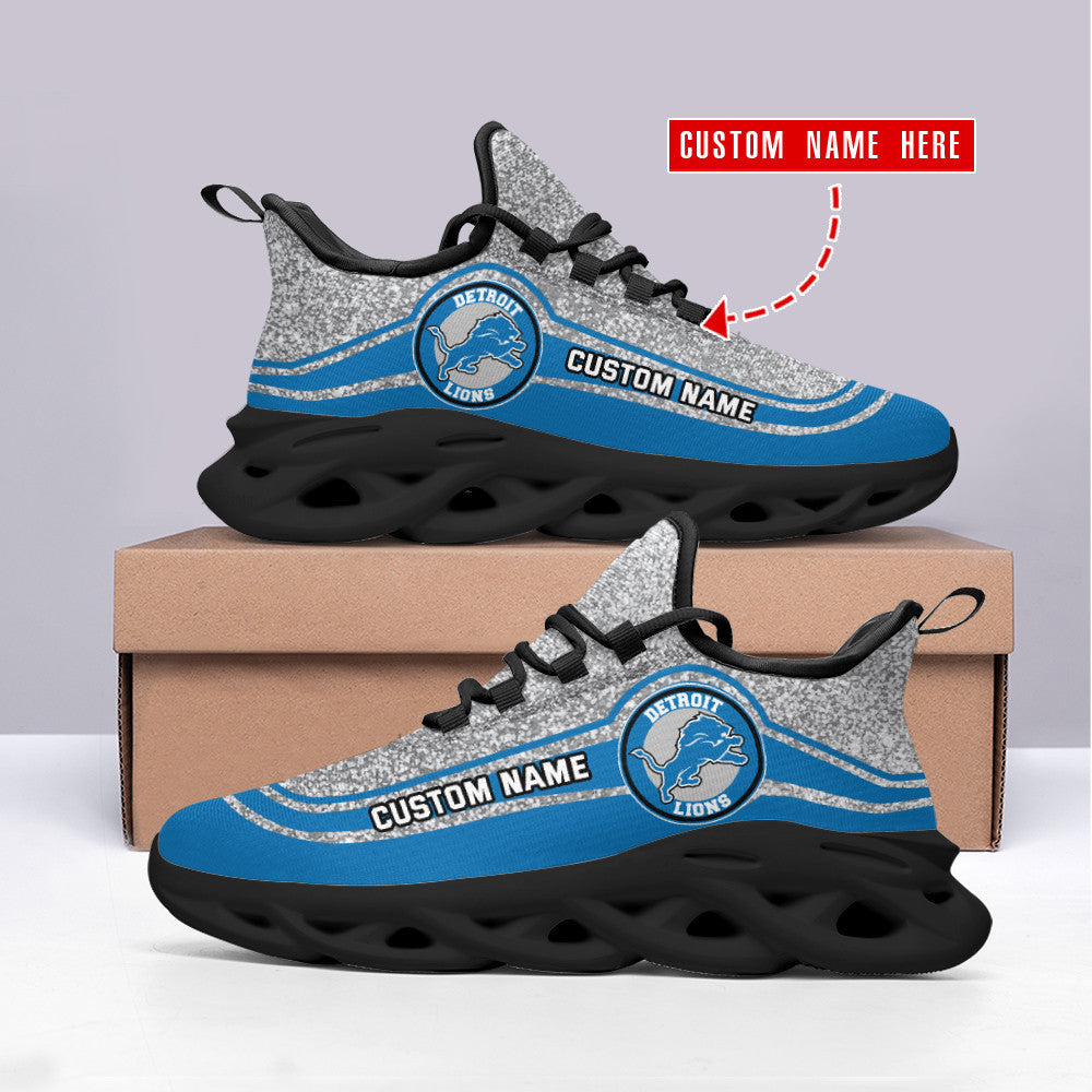 Ideafootwear Detroit Lions NFL Max Soul Shoes Sneakers For Men And Women
