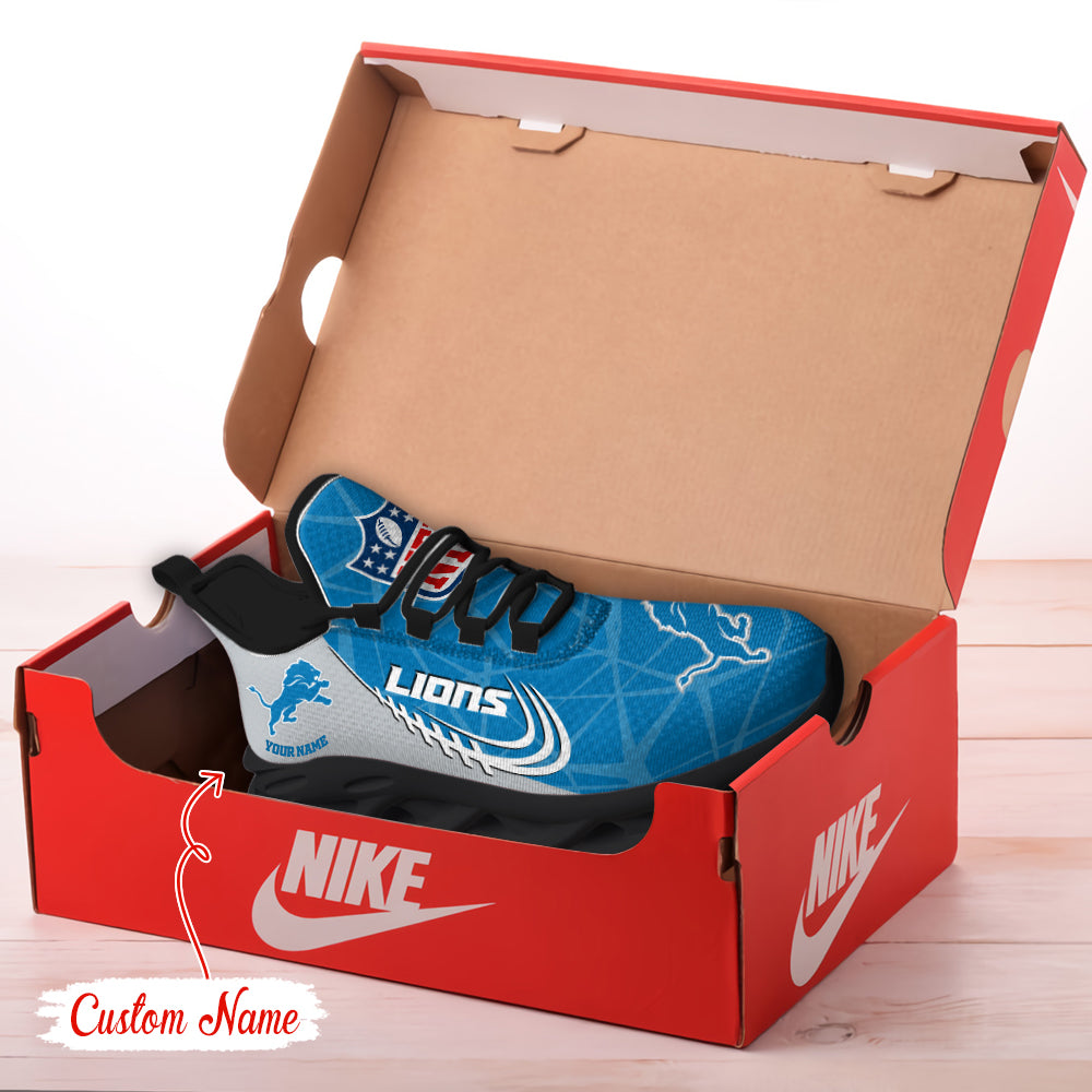 Ideafootwear Detroit Lions NFL Max Soul Shoes Sneakers For Men And Women