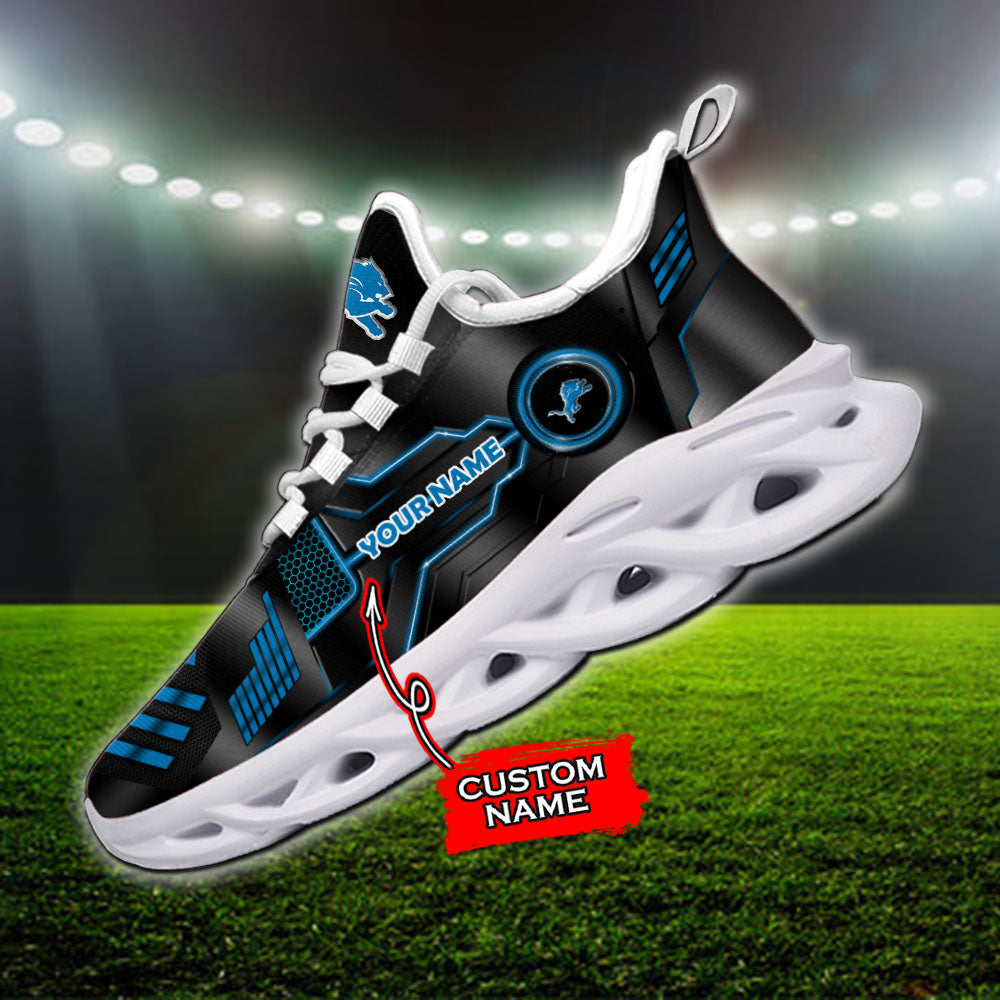 Ideafootwear Detroit Lions NFL Max Soul Shoes Sneakers For Men And Women