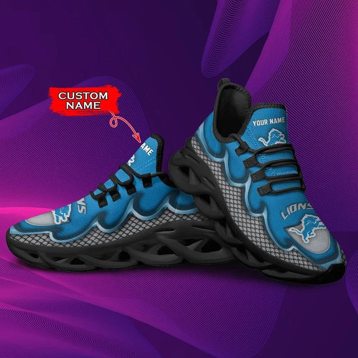 Ideafootwear Detroit Lions NFL Max Soul Shoes Sneakers For Men And Women
