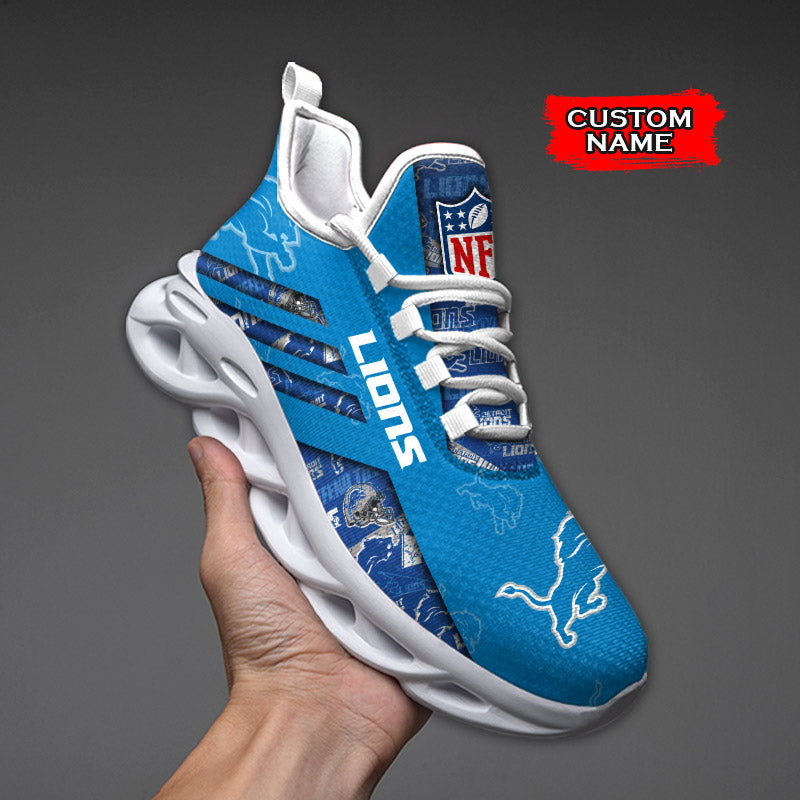 Ideafootwear Detroit Lions NFL Max Soul Shoes Sneakers For Men And Women