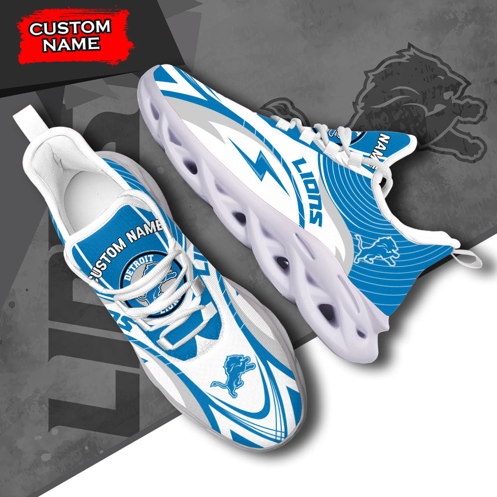 Ideafootwear Detroit Lions NFL Max Soul Shoes Sneakers For Men And Women