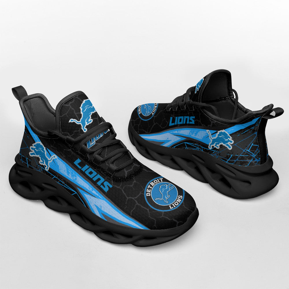 Ideafootwear Detroit Lions NFL Max Soul Shoes Sneakers For Men And Women