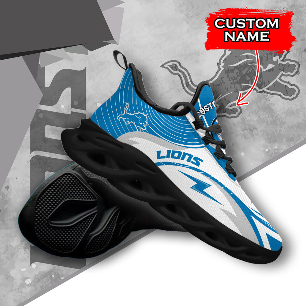 Ideafootwear Detroit Lions NFL Max Soul Shoes Sneakers For Men And Women