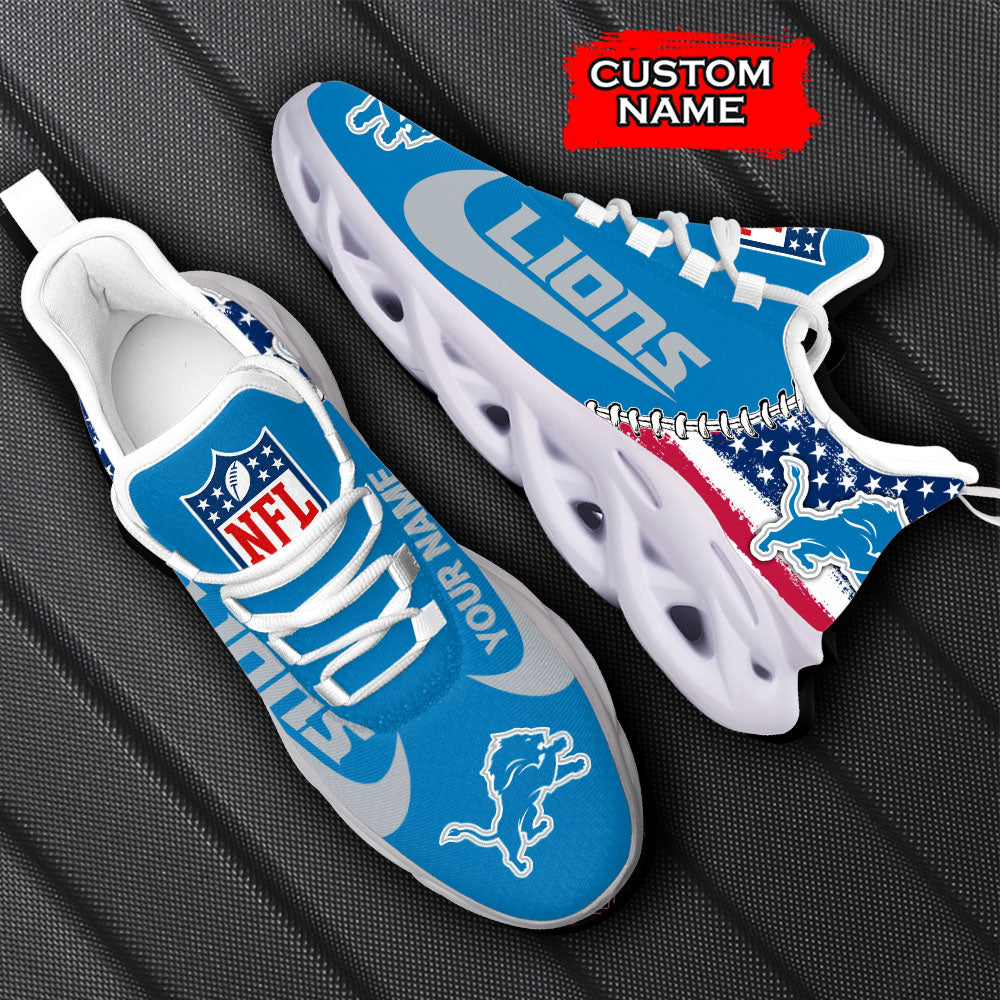 Ideafootwear Detroit Lions NFL Max Soul Shoes Sneakers For Men And Women