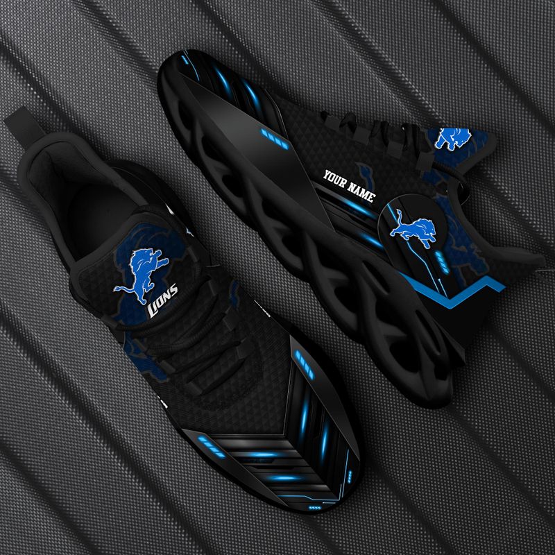 Ideafootwear Detroit Lions NFL Max Soul Shoes Sneakers For Men And Women