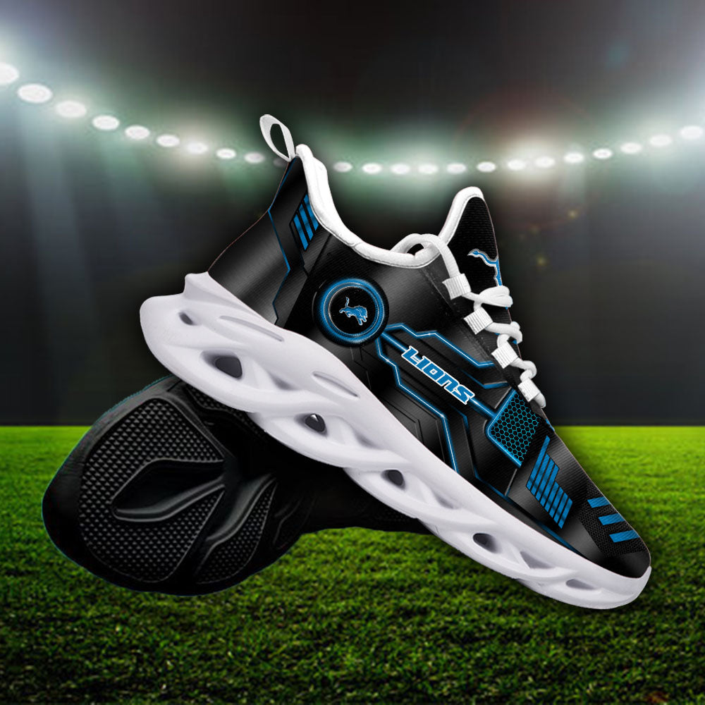 Ideafootwear Detroit Lions NFL Max Soul Shoes Sneakers For Men And Women