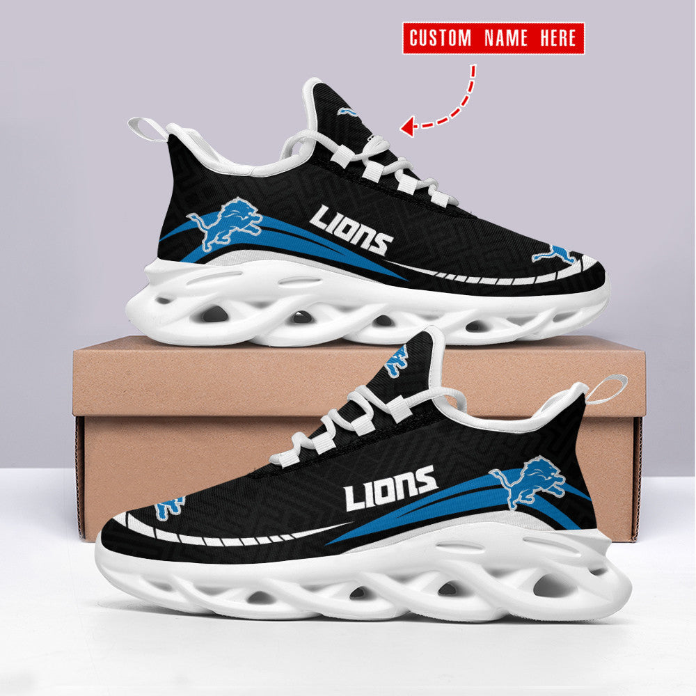 Ideafootwear Detroit Lions NFL Max Soul Shoes Sneakers For Men And Women