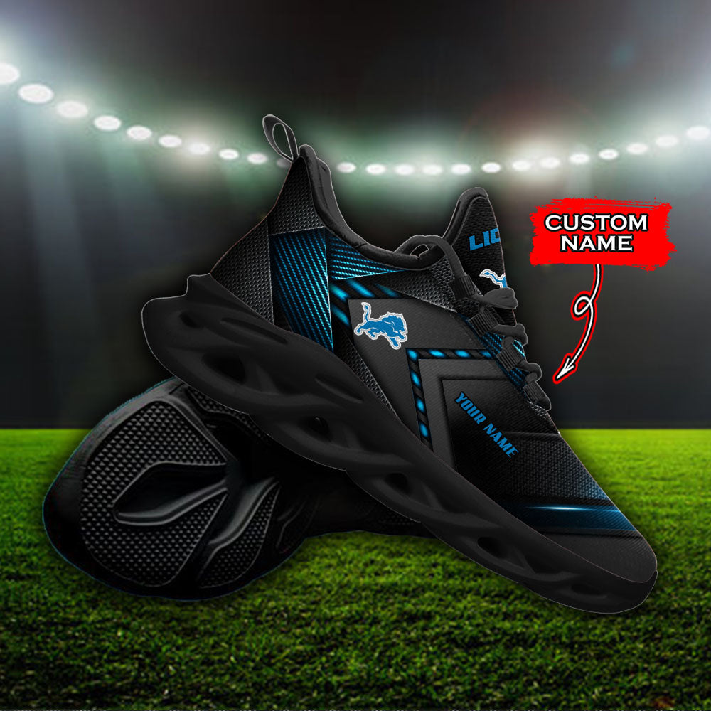 Ideafootwear Detroit Lions NFL Max Soul Shoes Sneakers For Men And Women