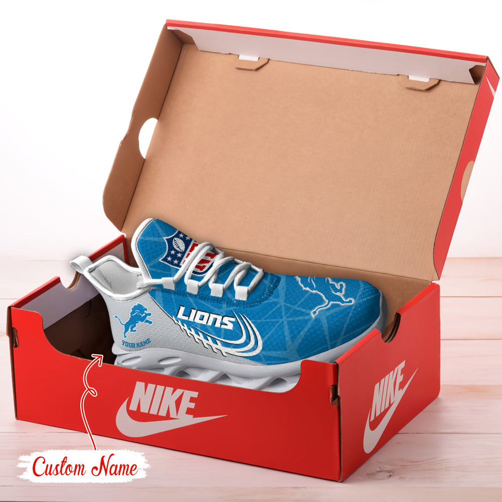 Ideafootwear Detroit Lions NFL Max Soul Shoes Sneakers For Men And Women