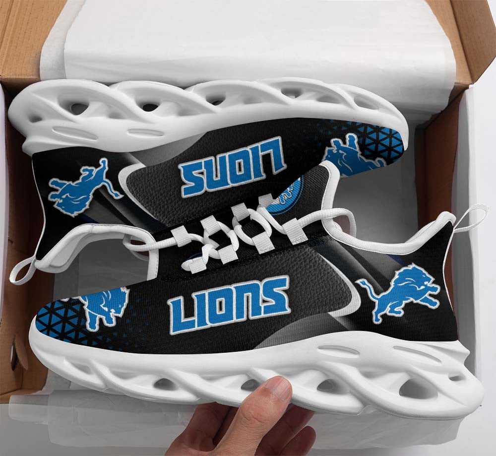 Ideafootwear Detroit Lions NFL Max Soul Shoes Sneakers For Men And Women