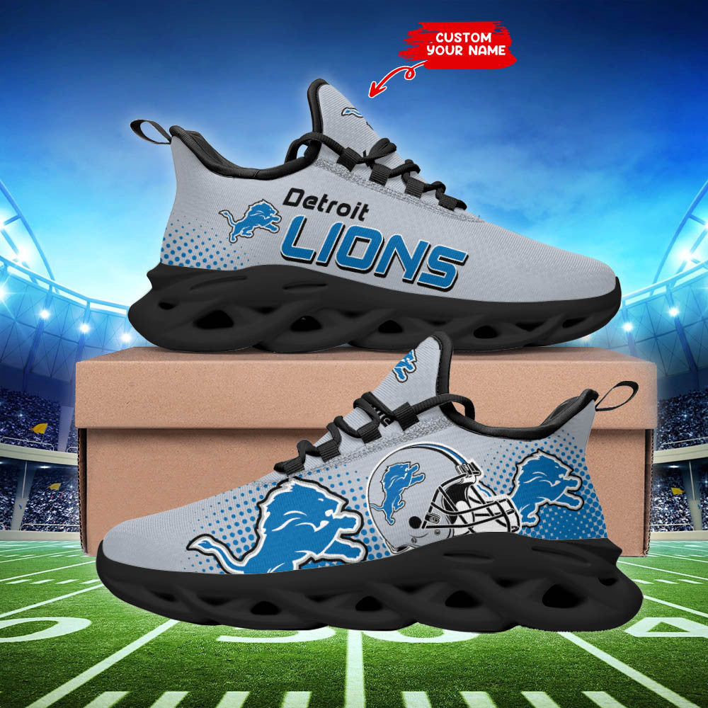Ideafootwear Detroit Lions NFL Max Soul Shoes Sneakers For Men And Women
