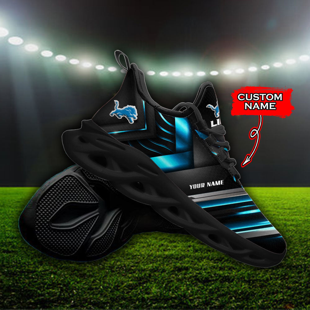 Ideafootwear Detroit Lions NFL Max Soul Shoes Sneakers For Men And Women