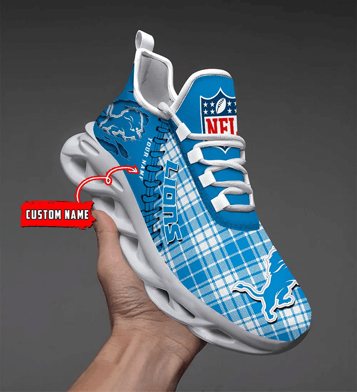 Ideafootwear Detroit Lions NFL Max Soul Shoes Sneakers For Men And Women