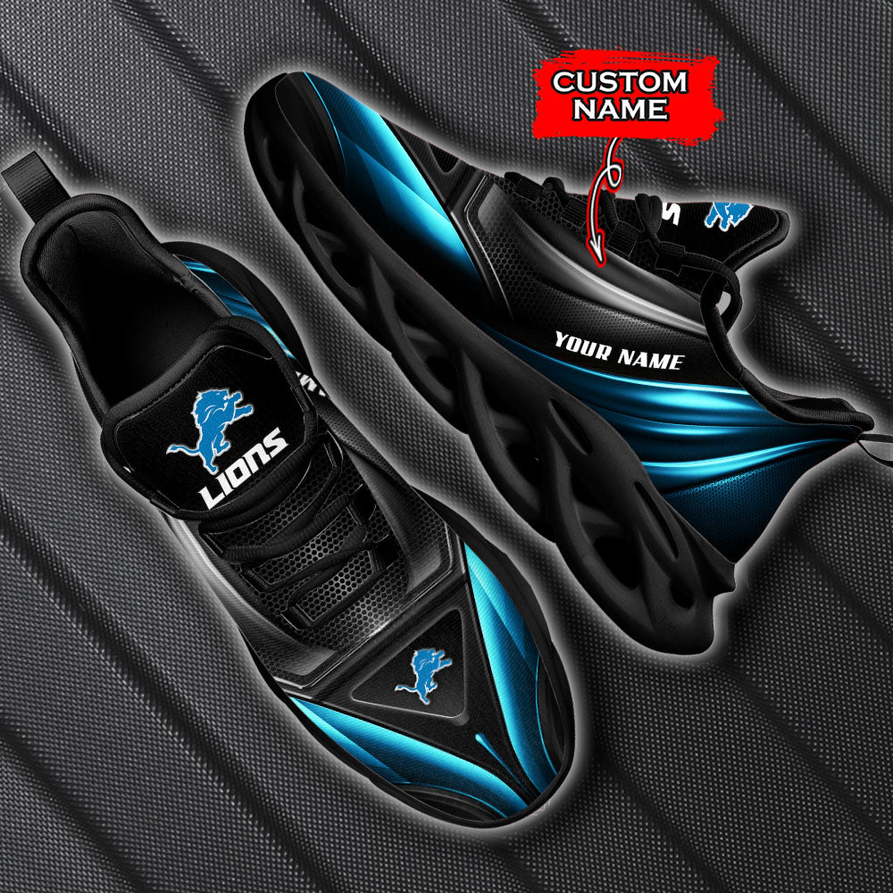 Ideafootwear Detroit Lions NFL Max Soul Shoes Sneakers For Men And Women