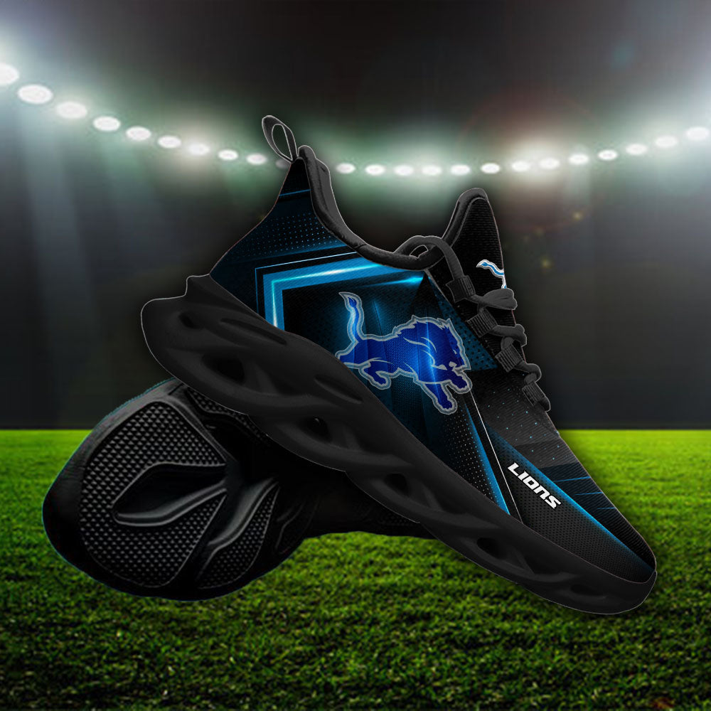 Ideafootwear Detroit Lions NFL Max Soul Shoes Sneakers For Men And Women
