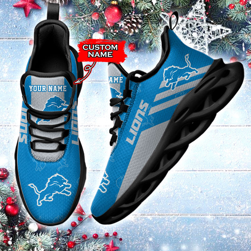 Ideafootwear Detroit Lions NFL Max Soul Shoes Sneakers For Men And Women