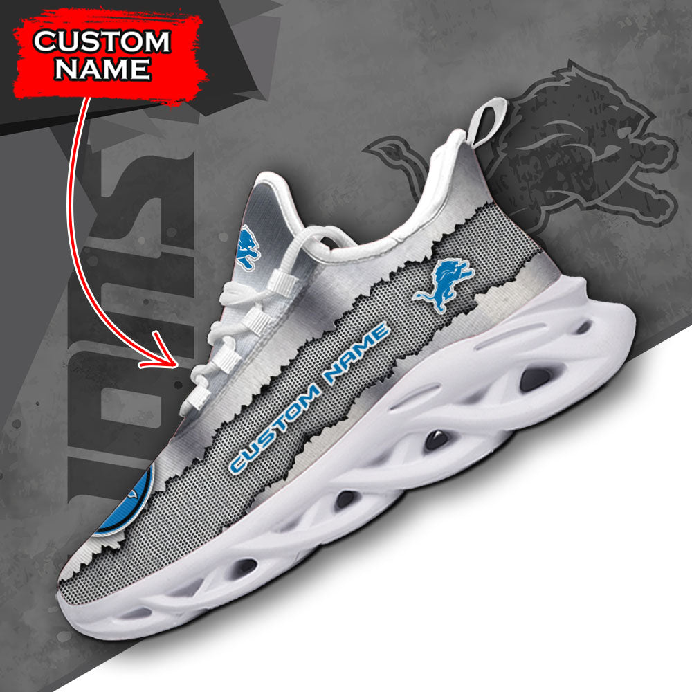 Ideafootwear Detroit Lions NFL Max Soul Shoes Sneakers For Men And Women
