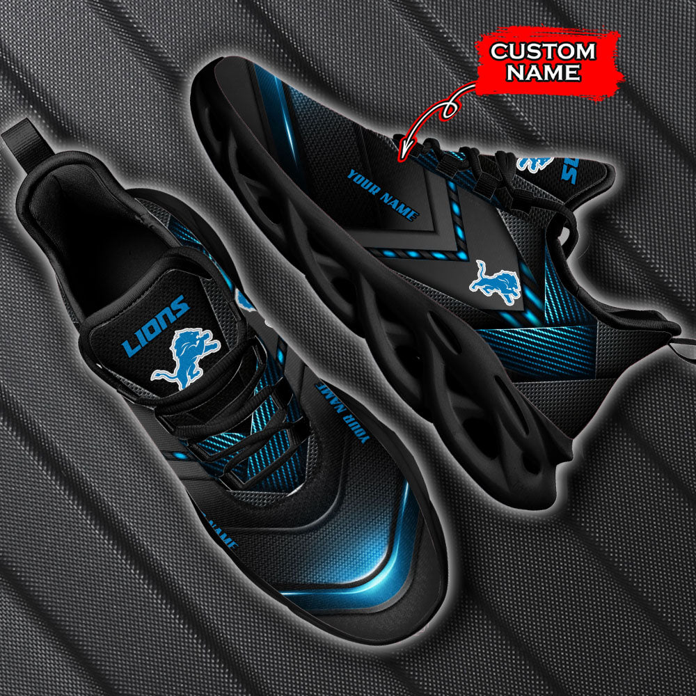 Ideafootwear Detroit Lions NFL Max Soul Shoes Sneakers For Men And Women