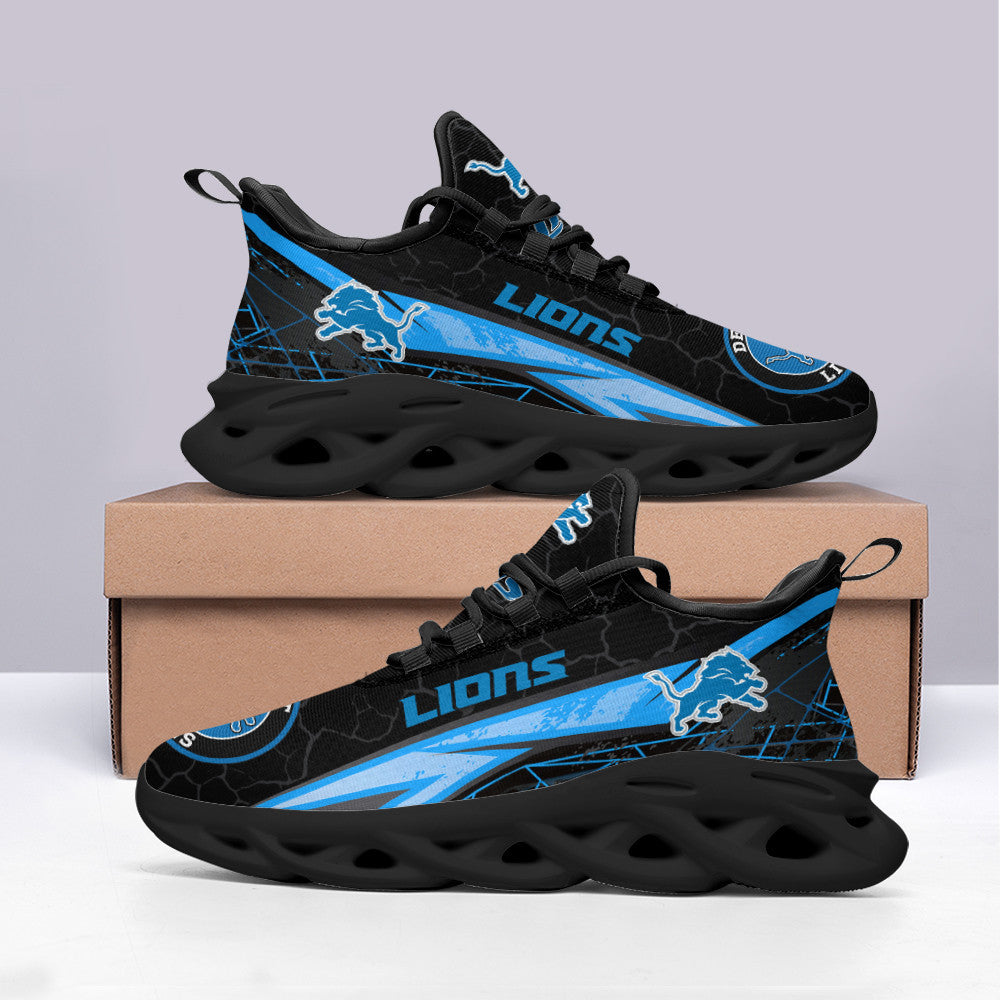 Ideafootwear Detroit Lions NFL Max Soul Shoes Sneakers For Men And Women
