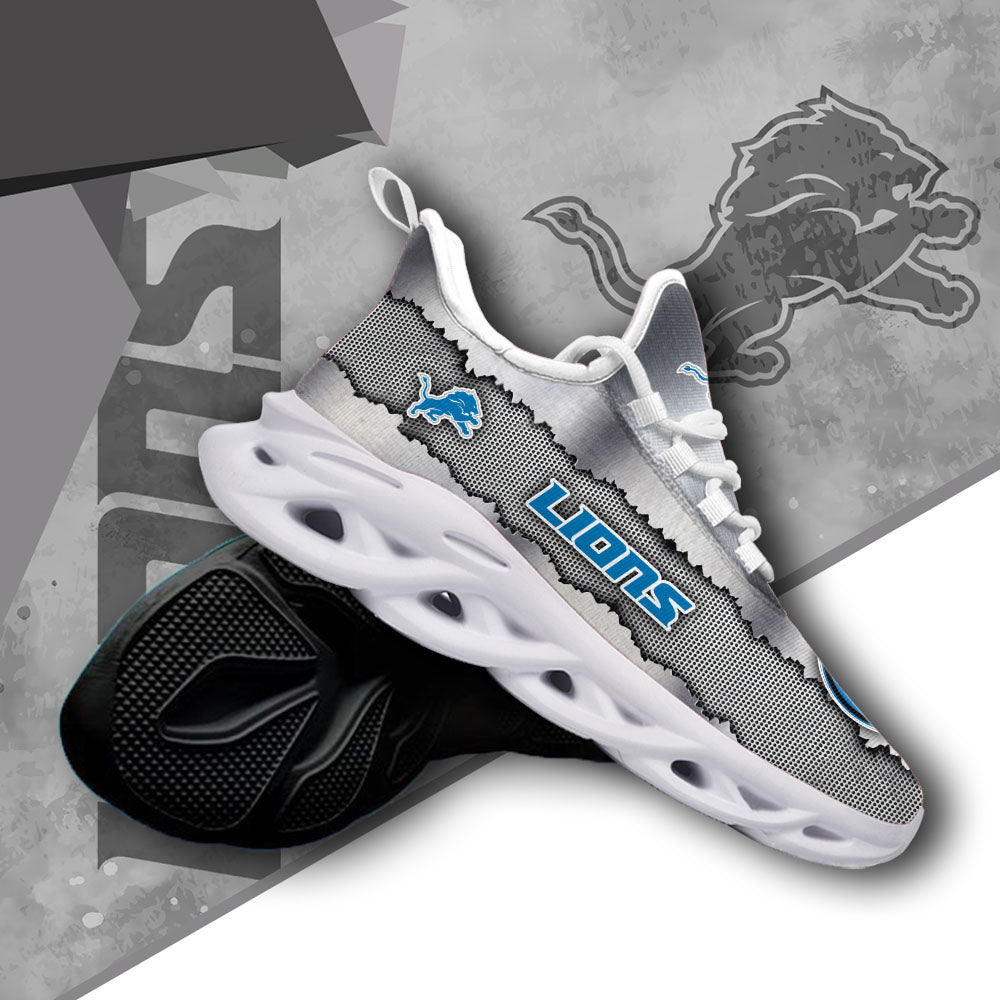 Ideafootwear Detroit Lions NFL Max Soul Shoes Sneakers For Men And Women