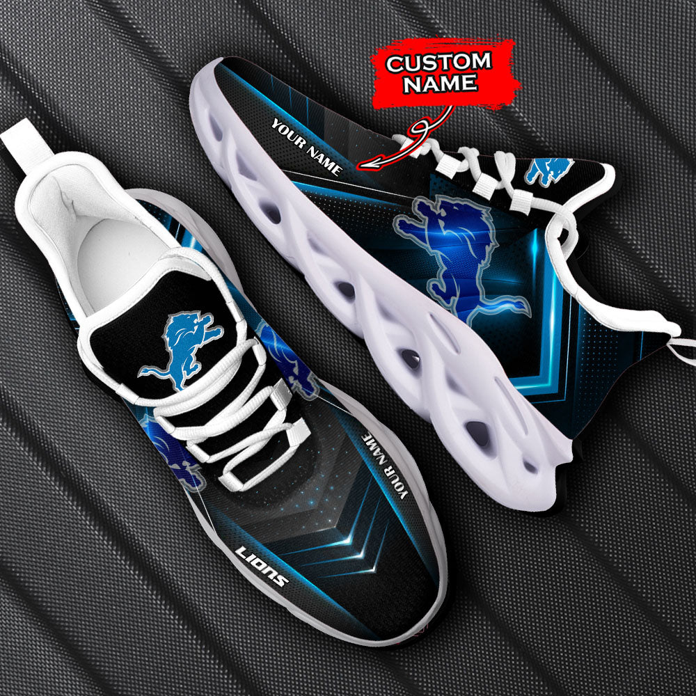 Ideafootwear Detroit Lions NFL Max Soul Shoes Sneakers For Men And Women