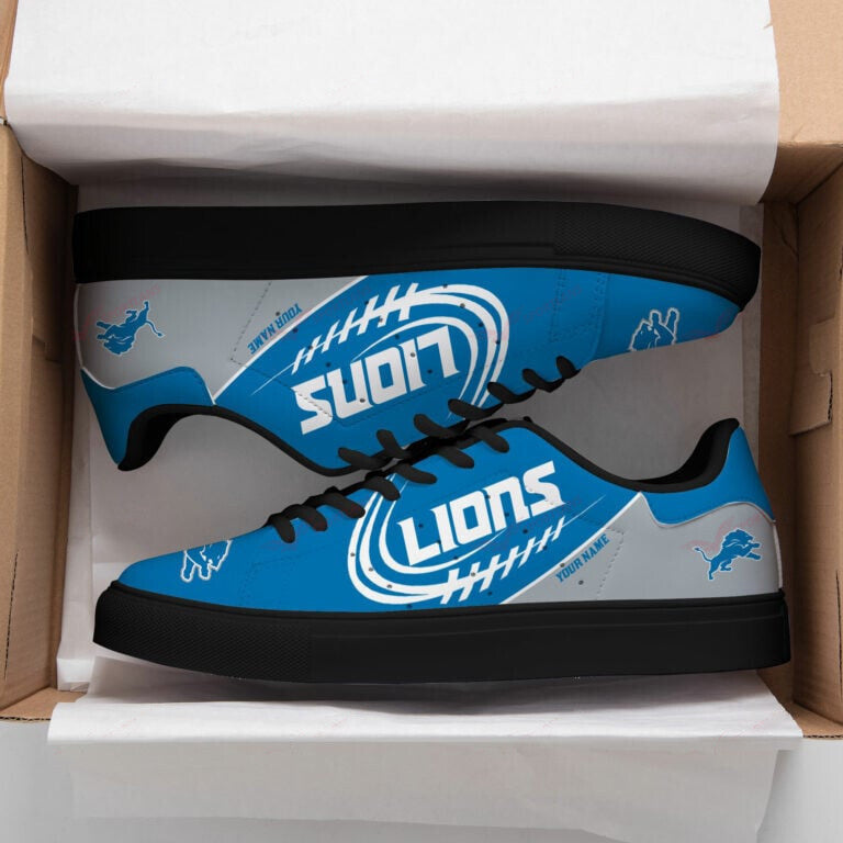 Ideafootwear Detroit Lions Skate Stan Shoes Sneakes For Men And Women