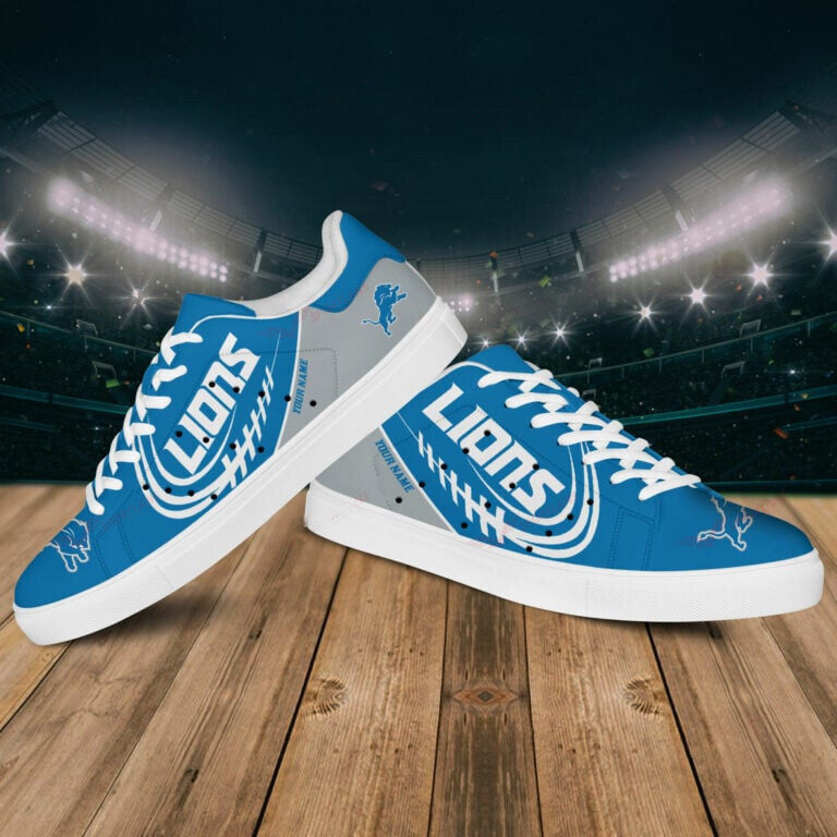 Ideafootwear Detroit Lions Skate Stan Shoes Sneakes For Men And Women