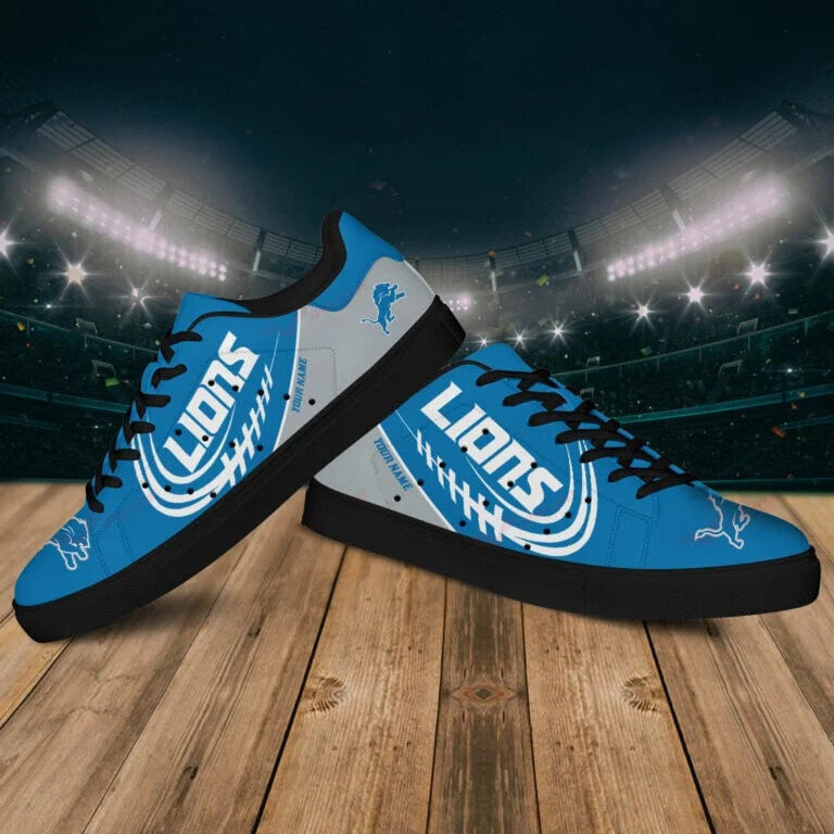 Ideafootwear Detroit Lions Skate Stan Shoes Sneakes For Men And Women