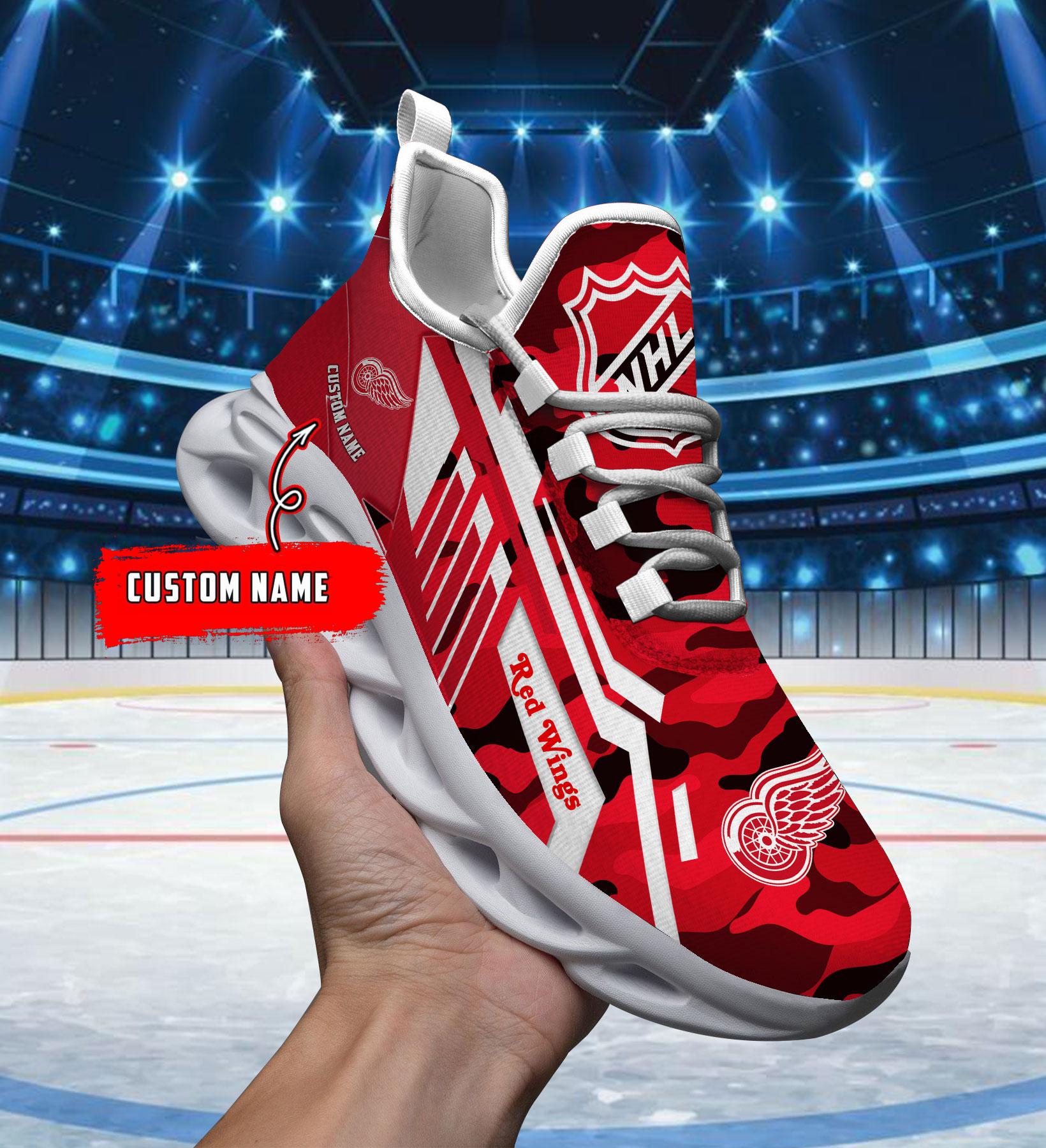 Ideafootwear Detroit Red Wings Max Soul Shoes Sneakers For Men And Women