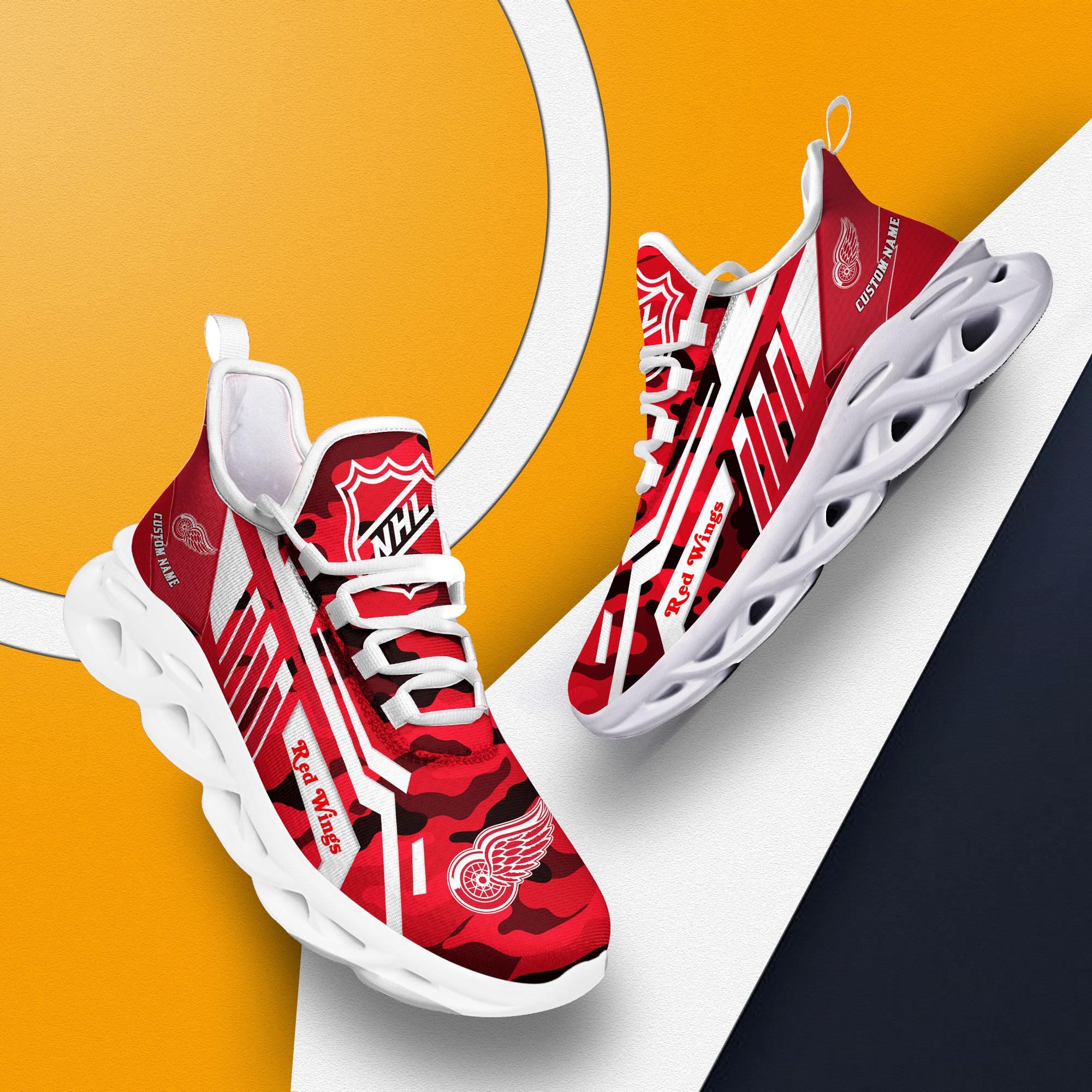 Ideafootwear Detroit Red Wings Max Soul Shoes Sneakers For Men And Women