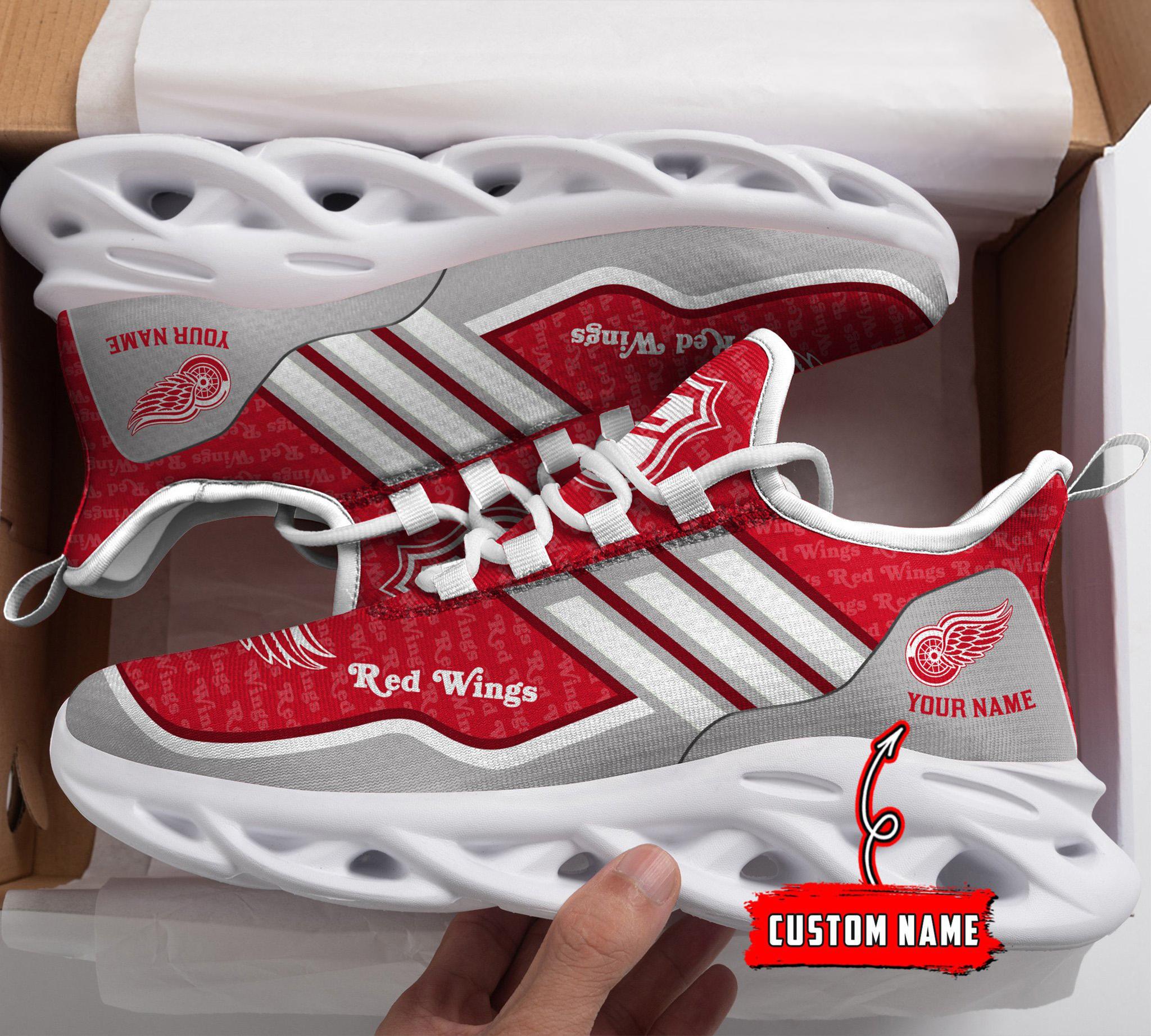 Ideafootwear Detroit Red Wings Max Soul Shoes Sneakers For Men And Women