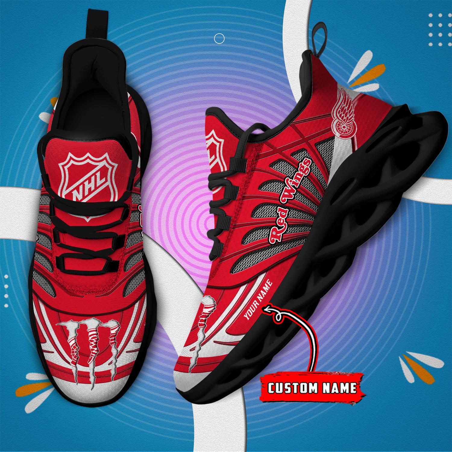 Ideafootwear Detroit Red Wings Max Soul Shoes Sneakers For Men And Women
