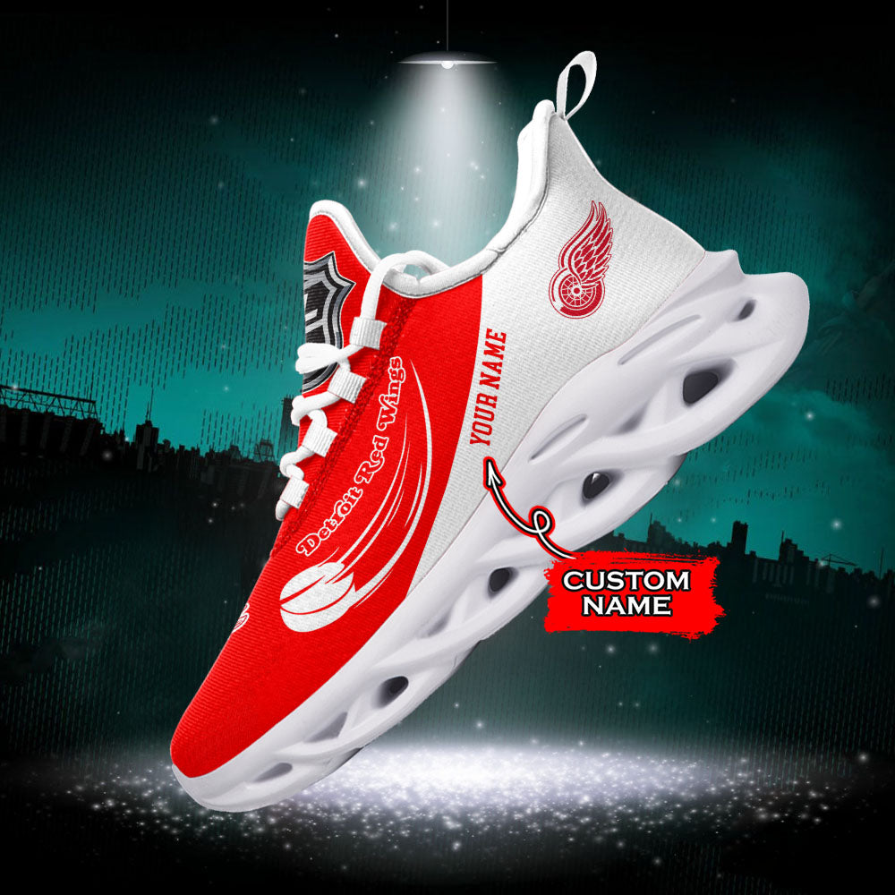 Ideafootwear Detroit Red Wings NHL Max Soul Shoes Sneakers For Men And Women