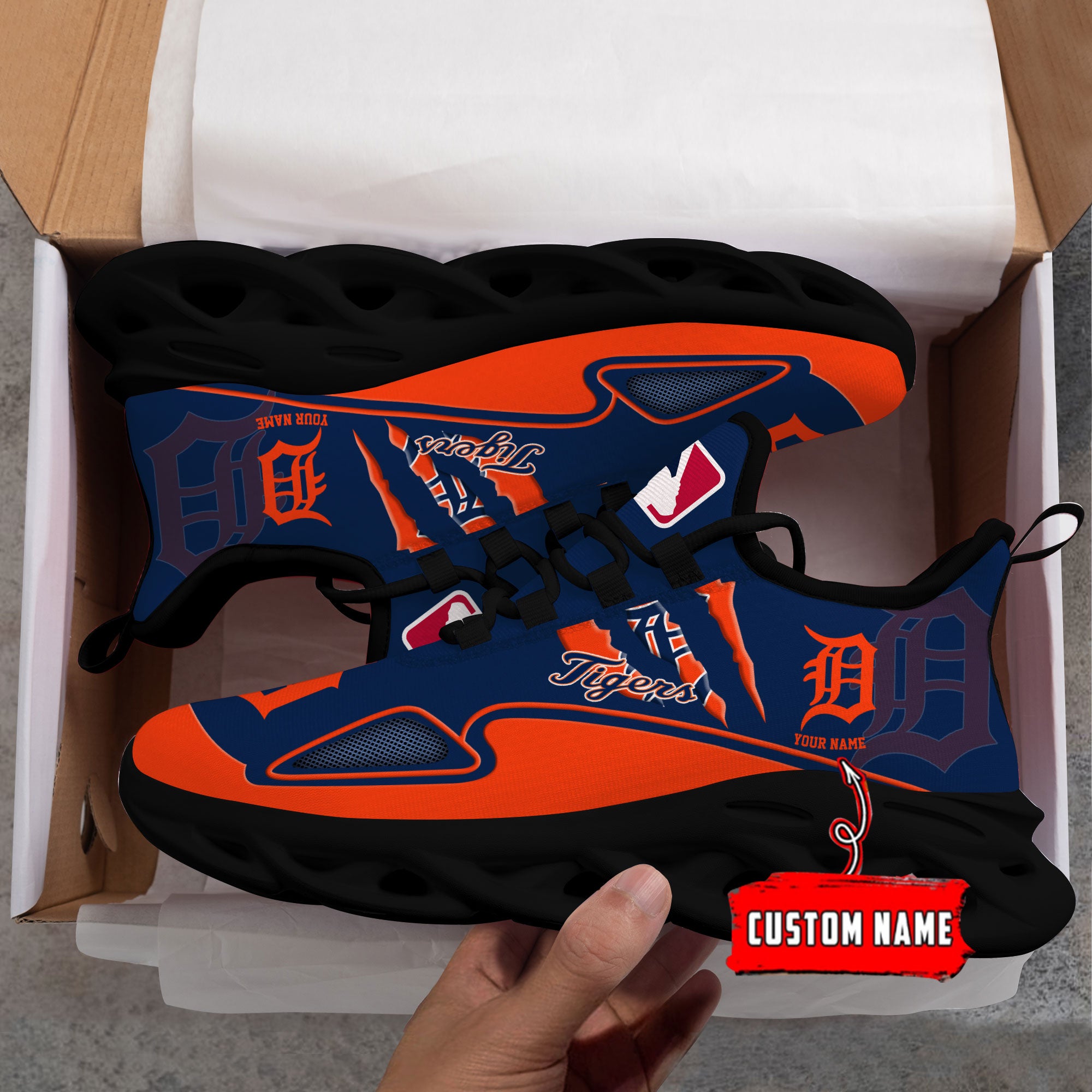 Ideafootwear Detroit Tigers Max Soul Shoes Sneakers For Men And Women