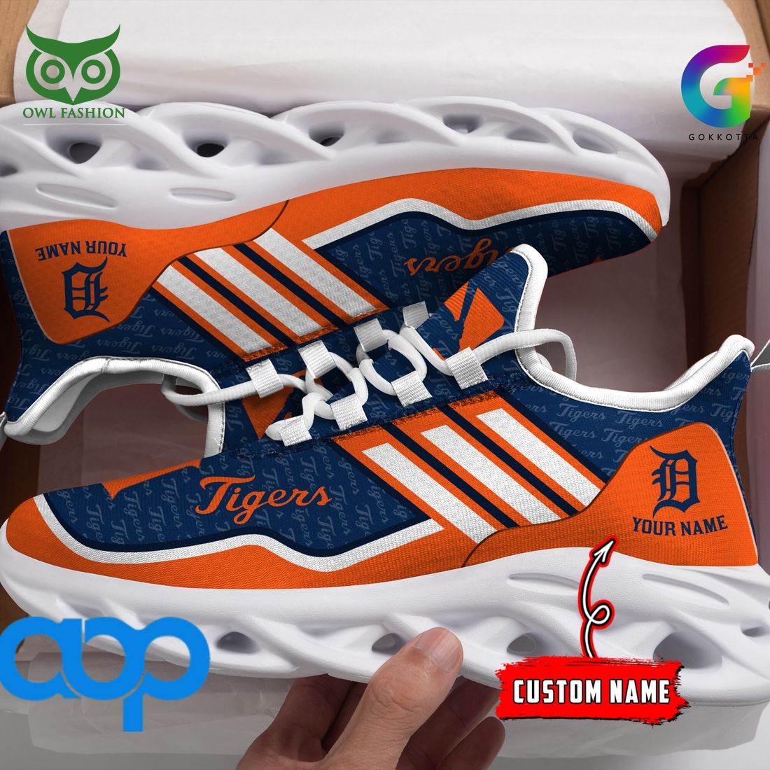 Ideafootwear Detroit Tigers Max Soul Shoes Sneakers For Men And Women