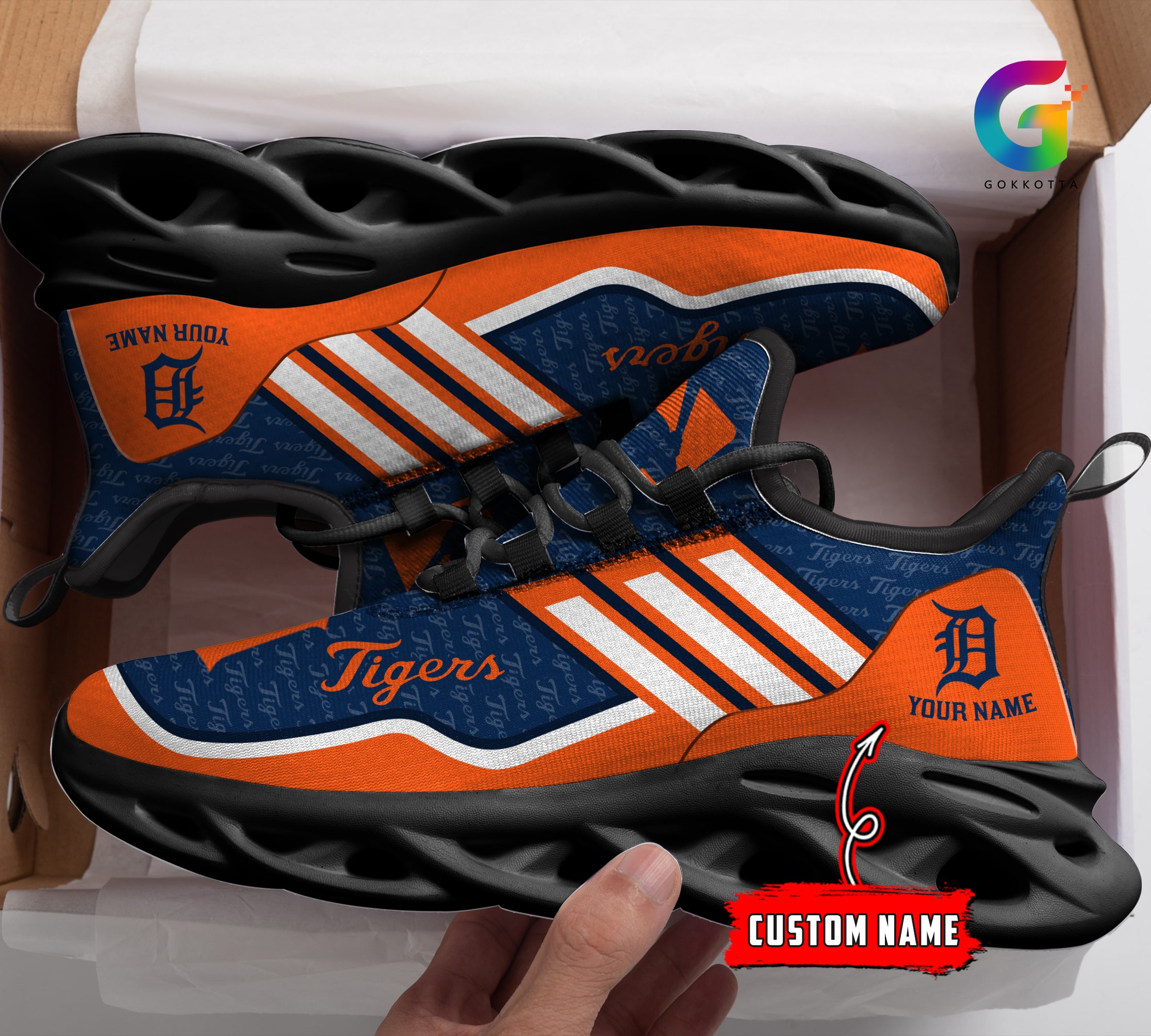 Ideafootwear Detroit Tigers MLB Max Soul Shoes Sneakers For Men And Women