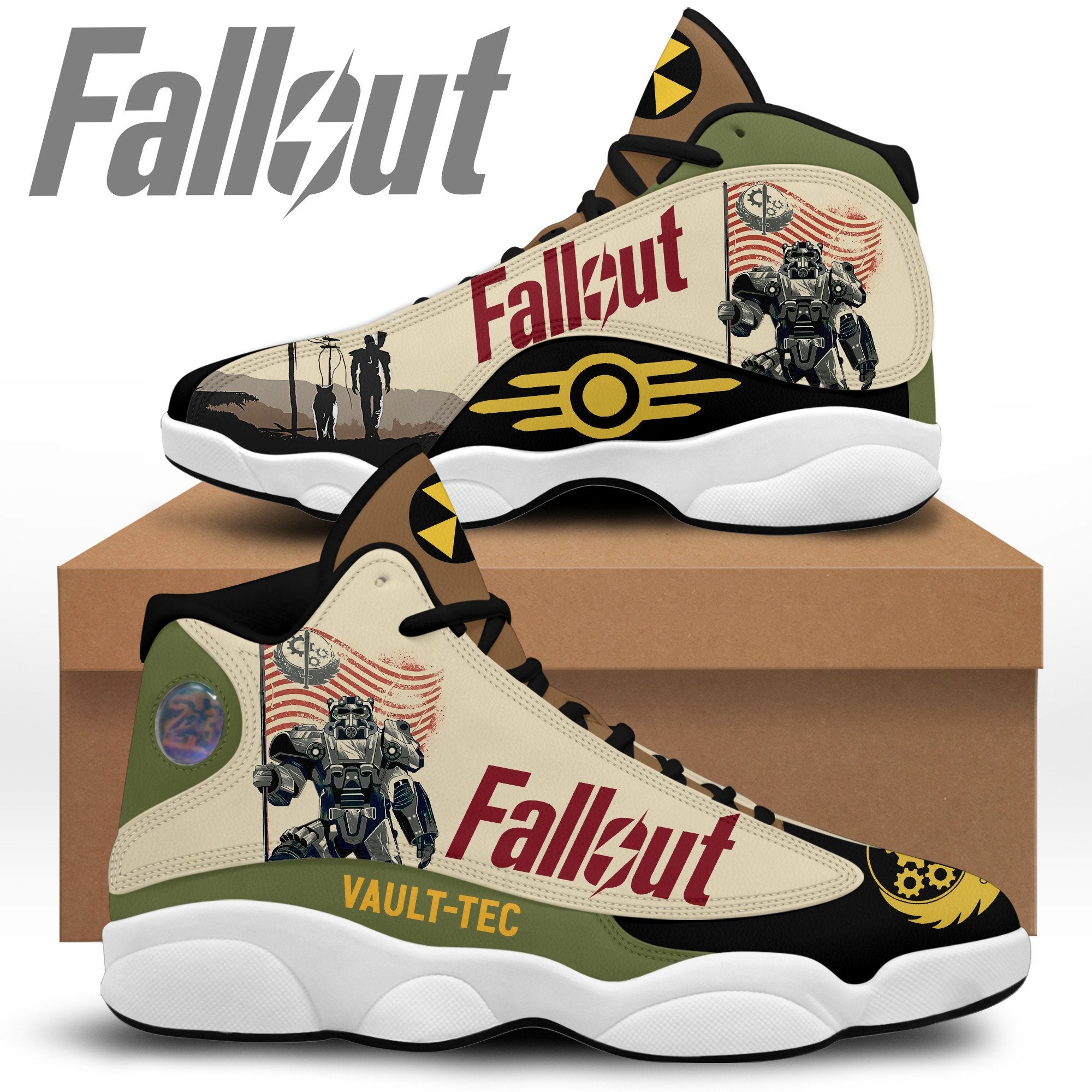 Ideafootwear Fallout AJ13 Sneakers Shoes For Men And Women