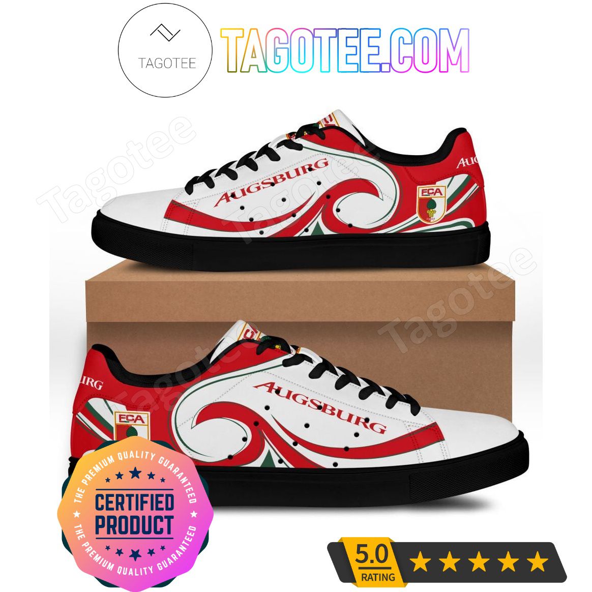 Ideafootwear FC Augsburg Skate Stan Shoes Sneakes For Men And Women