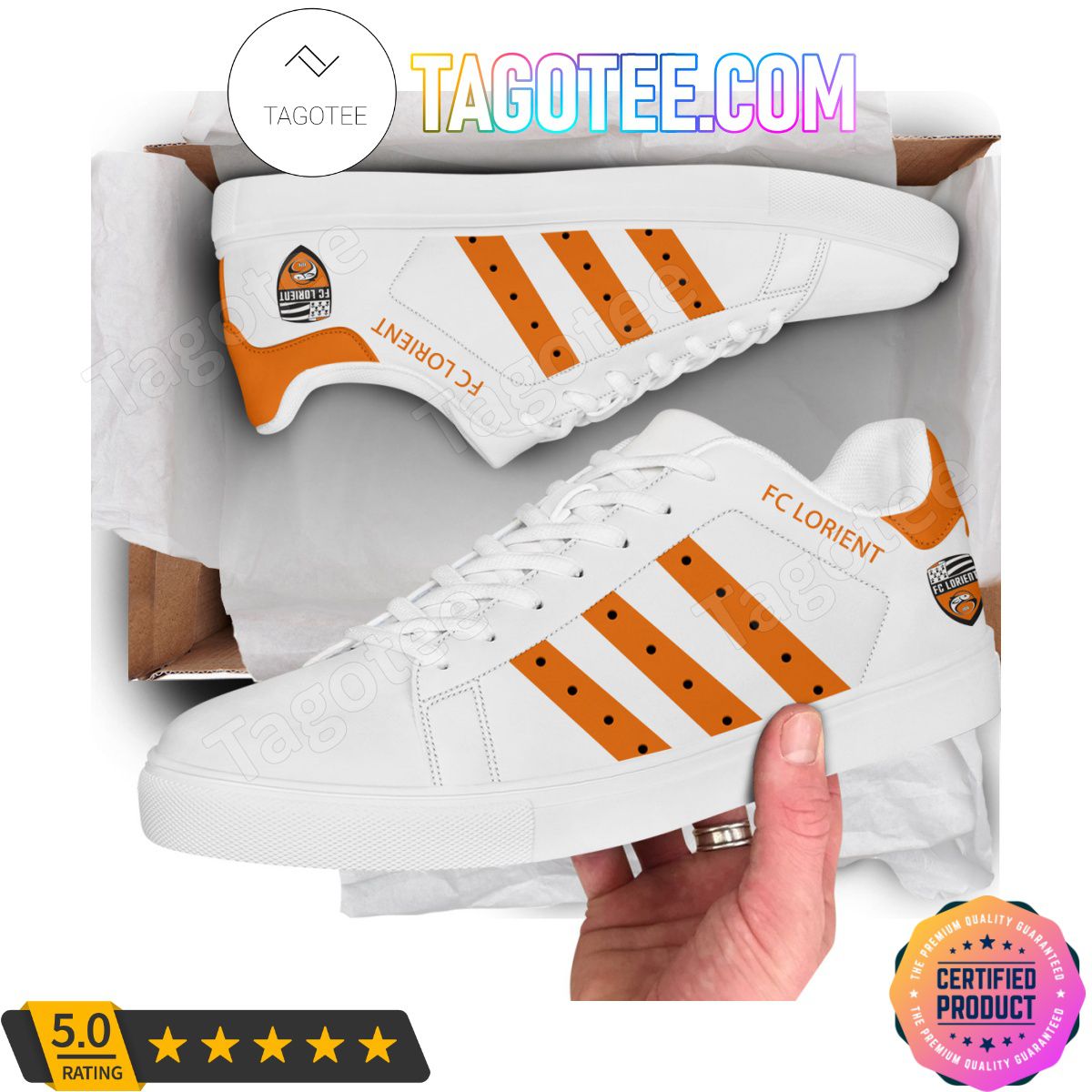 Ideafootwear FC Lorient Skate Stan Shoes Sneakes For Men And Women
