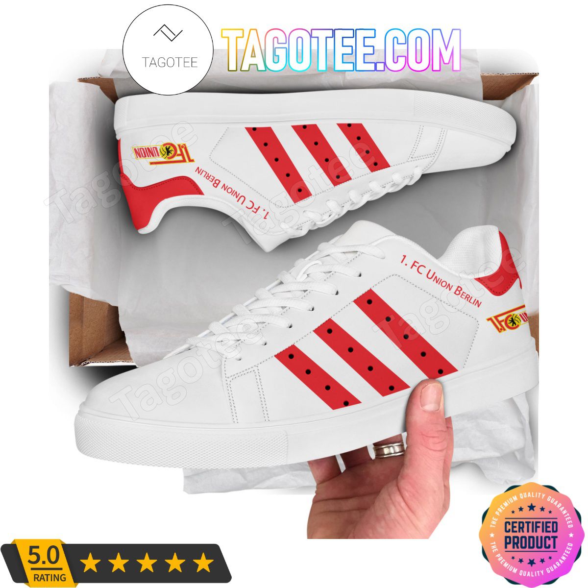 Ideafootwear FC Union Berlin Skate Stan Shoes Sneakes For Men And Women