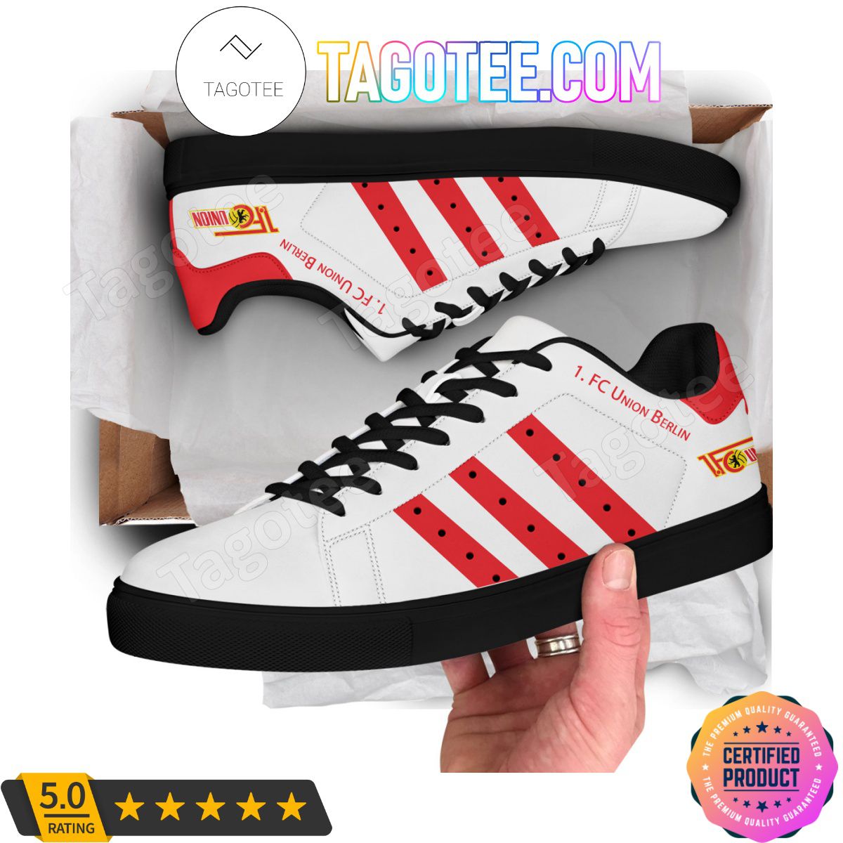 Ideafootwear FC Union Berlin Skate Stan Shoes Sneakes For Men And Women
